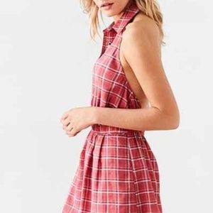 🆕 NWT UO Plaid Halter Romper